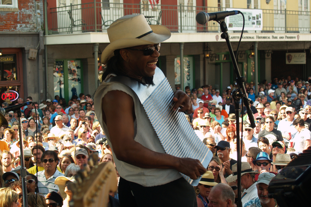 Musician Playing Jazz Music at Crawfish Fest